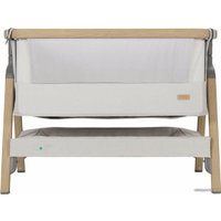 Приставная детская кроватка Tutti Bambini CoZee Luxe с колесами (oak/silver)