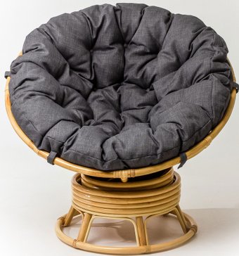 Кресло Calamus Rotan Papasan 23/01B (мед/серый)