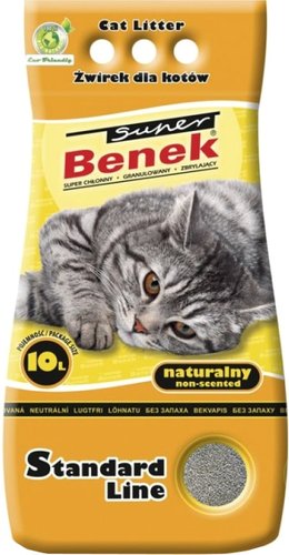 Наполнитель для туалета Super Benek Naturalny 10 л